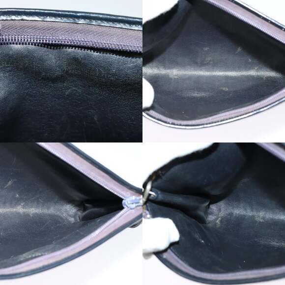 DIOR Trotter Canvas Shoulder Bag Navy Gold - Picture 11 of 11